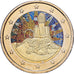 Spain, 2 Euro, Colourized, 2014, Madrid, Bi-Metallic, MS(63), KM:New