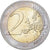 Germany, 2 Euro, Chute du mur de Berlin, Colourized, 2014, Bi-Metallic, MS(63)