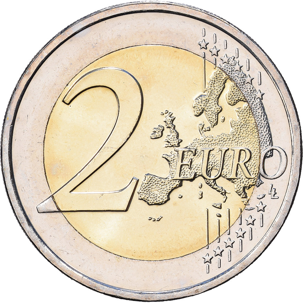 Malta, 2 Euro, Colourized, 2014, Bi-Metallic, UNZ, KM:New