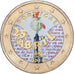 Portugal, 2 Euro, Colourized, 2014, Lisbon, Bi-Metallic, PR