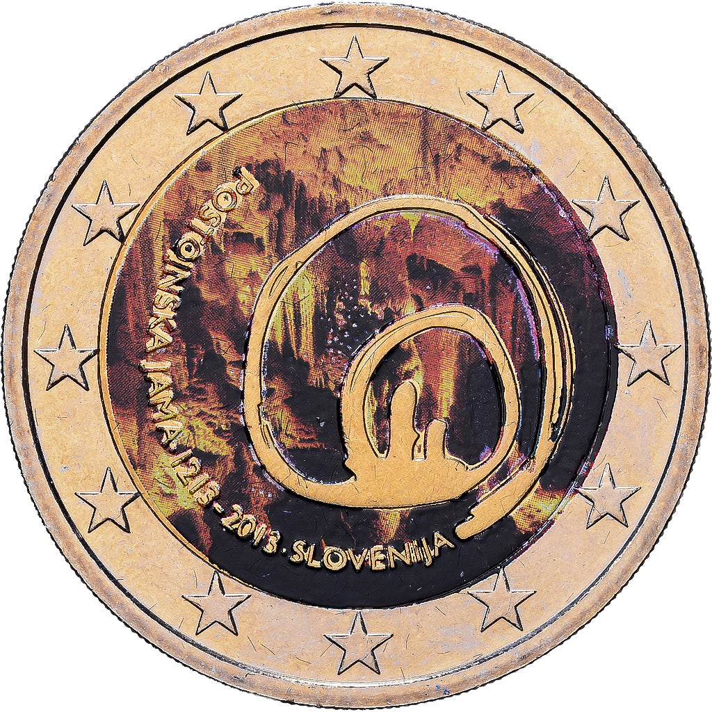 Eslovenia, 2 Euro, Colourized, 2013, Vantaa, Bimetálico, SC, KM:112