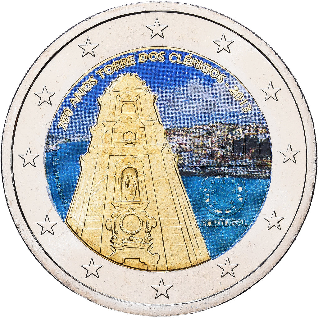 Portugal, 2 Euro, Colourized, 2013, Porto, Bimetálico, SC, KM:New