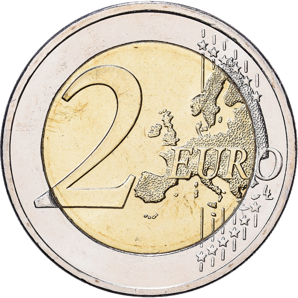 Griekenland, 2 Euro, Colourized, 2013, Athens, Bi-Metallic, UNC-, KM:New