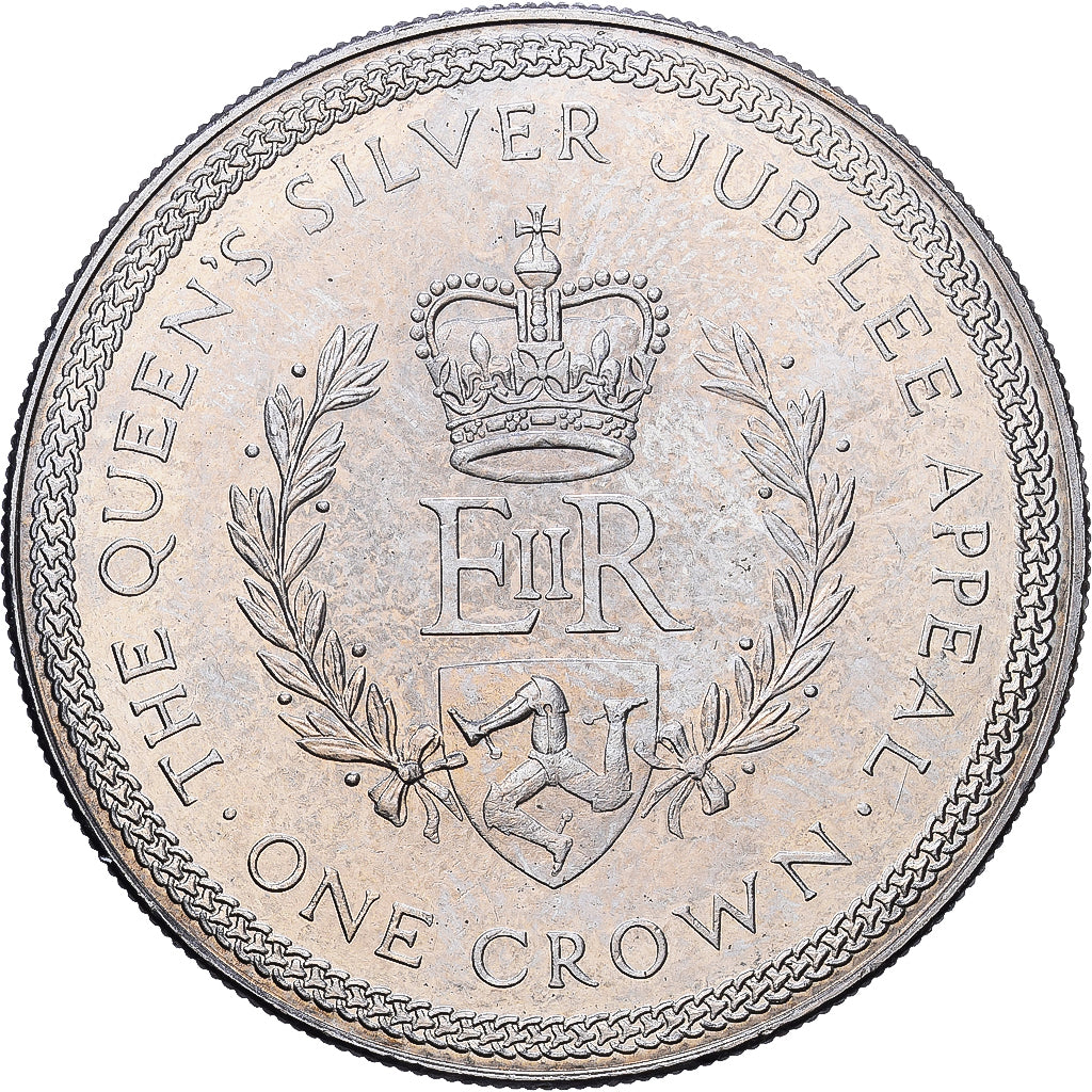 Isle of Man, Elizabeth II, Crown, 1977, Pobjoy Mint, Kupfer-Nickel, VZ, KM:42