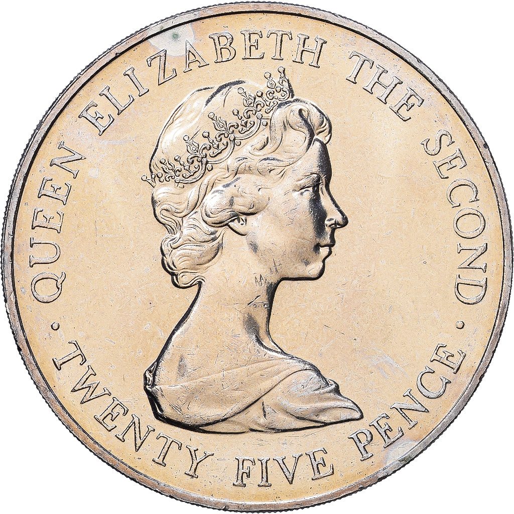 Guernsey, Elizabeth II, 25 Pence, 1978, Cobre - níquel, EBC, KM:32