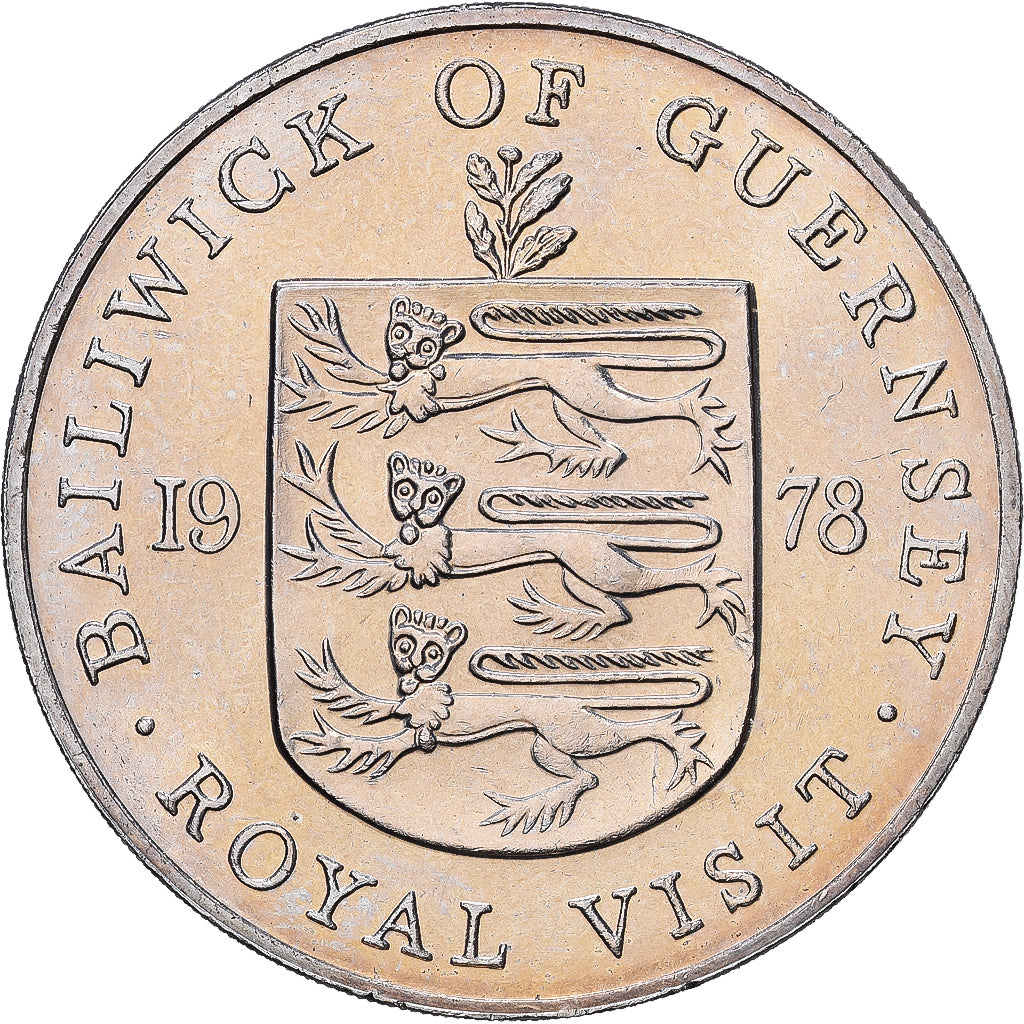 Guernsey, Elizabeth II, 25 Pence, 1978, Cobre - níquel, EBC, KM:32