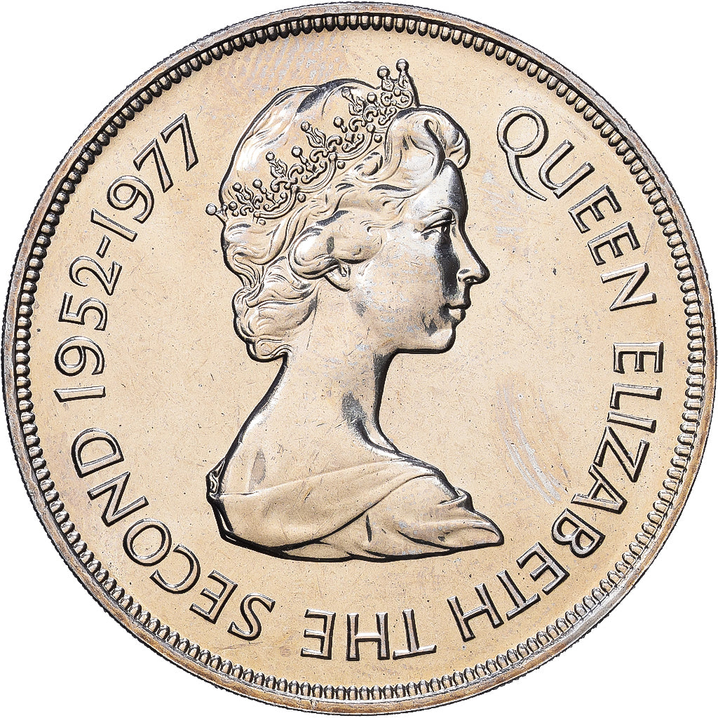 Guernsey, Elizabeth II, 25 Pence, 1977, Kupfer-Nickel, UNZ, KM:31