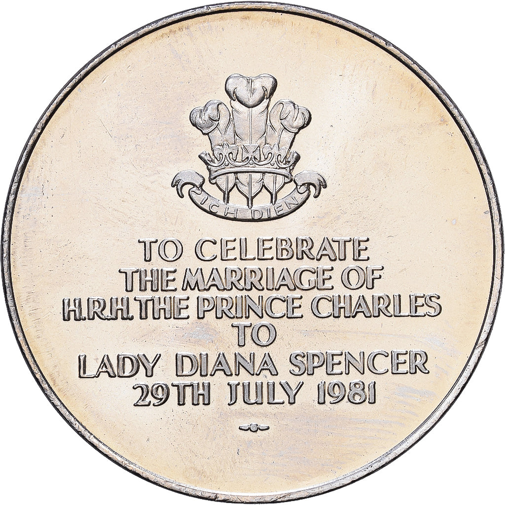 Grande-Bretagne, Élisabeth II, 25 New Pence, Wedding of Prince Charles and Lady