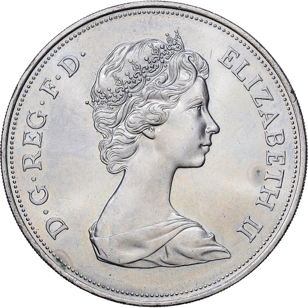 Großbritannien, Elizabeth II, 25 New Pence, Silver Wedding, 1972, Llantrisant