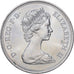 Großbritannien, Elizabeth II, 25 New Pence, Silver Wedding, 1972, Llantrisant