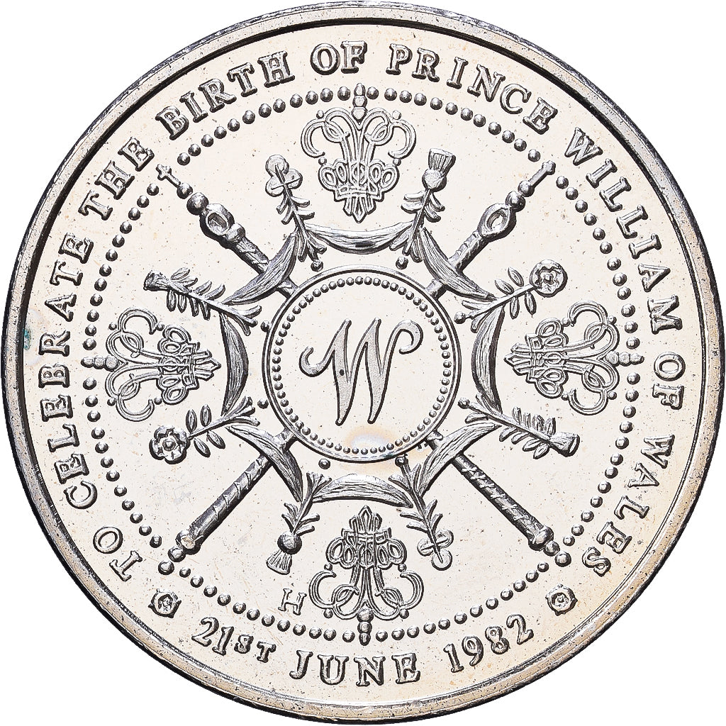 United Kingdom, Medaille, Prince of Wales 21st Birthday medallion, 1982, Nickel