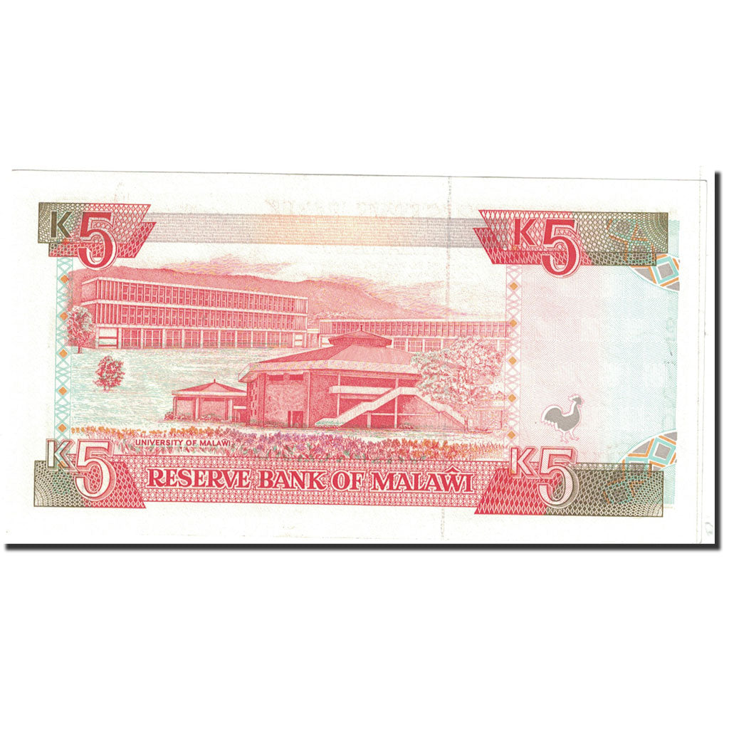 Banknote, Malawi, 5 Kwacha, 1994, 1994-01-01, KM:24b, UNC(65-70)