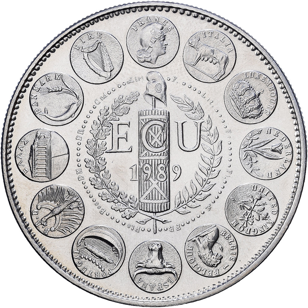 France, Médaille, Ecu Europa, 1989, Cupro-nickel, SPL