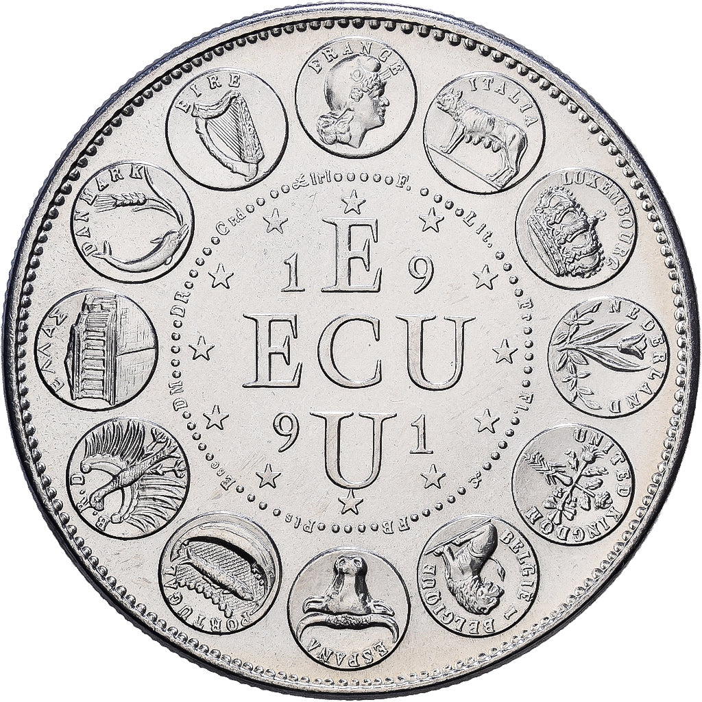 France, Médaille, Ecu Europa, 1991, Cupro-nickel, SPL