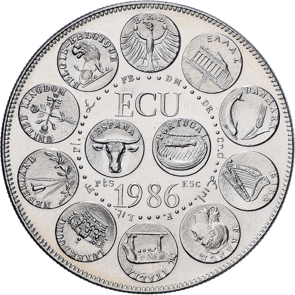 France, Médaille, Ecu Europa, 1986, Cupro-nickel, SPL