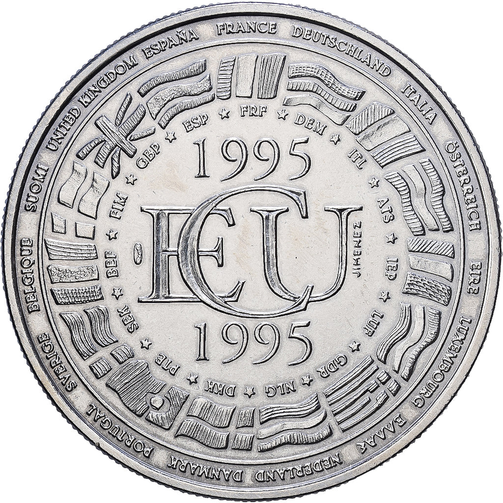 Frankrijk, Medaille, Ecu Europa, 1995, Cupro-nikkel, UNC-