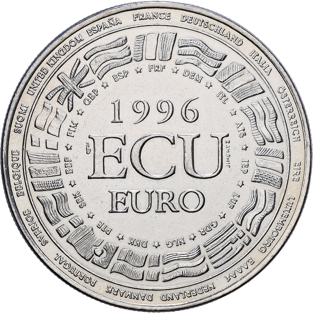 France, Médaille, Ecu Europa, 1996, Cupro-nickel, SPL