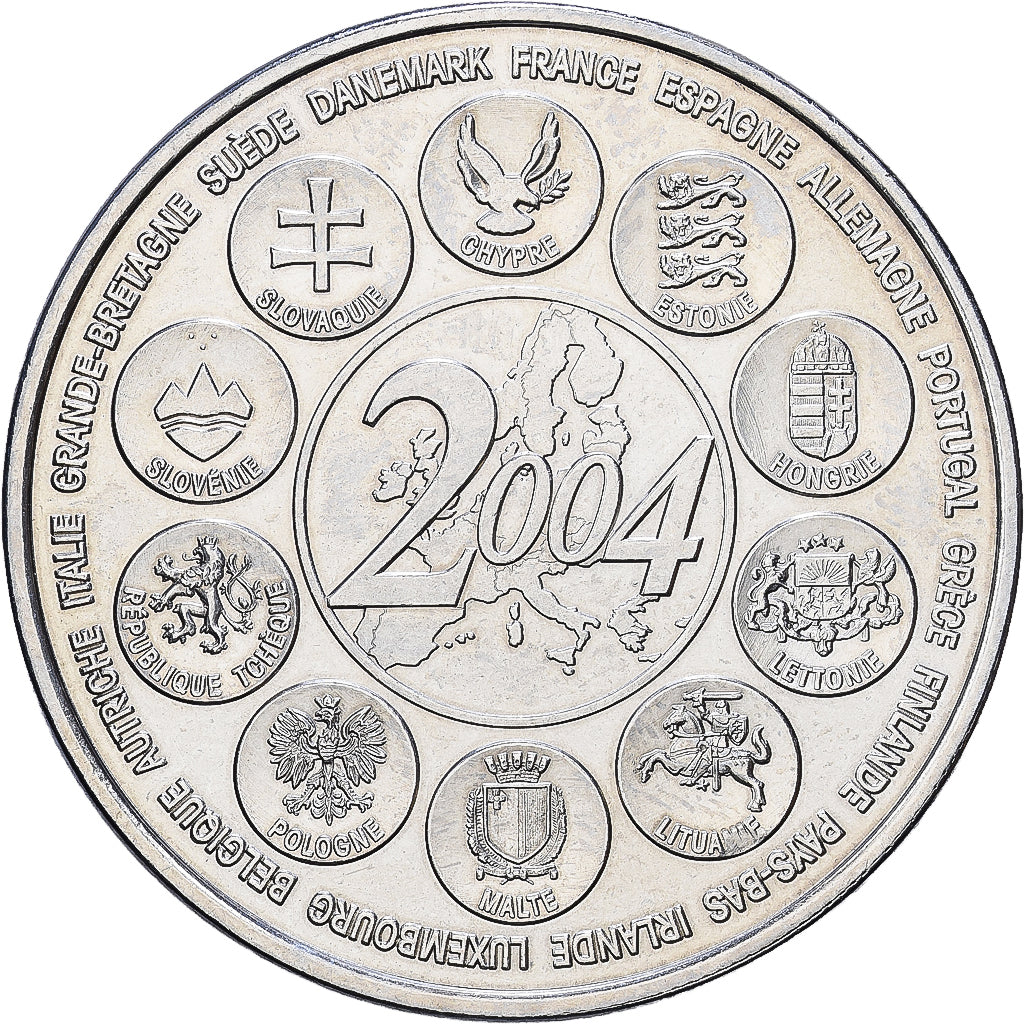 France, Medal, L'Europe des XXV, Essai, 2004, Copper-nickel, AU(55-58)