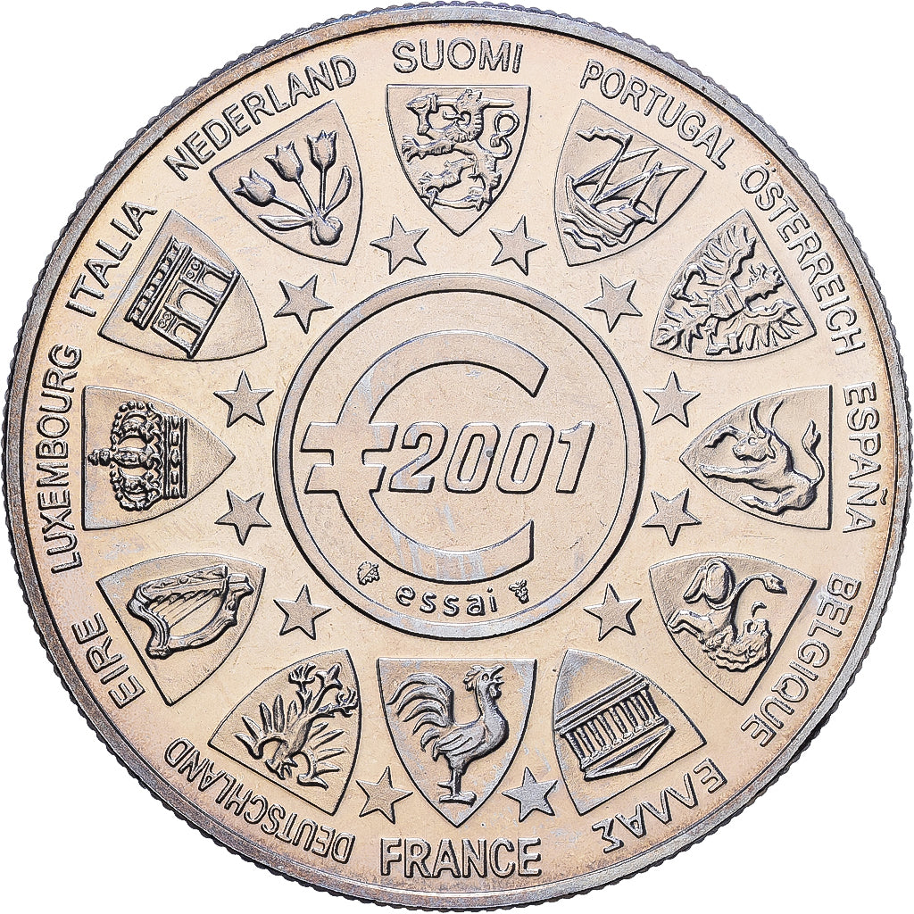 France, Medal, L'Europe, La Semeuse, 2001, Copper-nickel, MS(63)