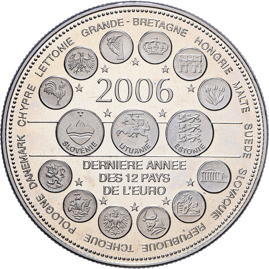 France, Medal, L'Europe des XXV, Dernière Année des 12 Pays de l'Euro, 2006