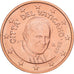 CITTÀ DEL VATICANO, Pope Benedict XVI, 2 Euro Cent, 2009, Rome, Acciaio