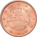 San Marino, 5 Euro Cent, 2004, SPL, Acciaio placcato rame, KM:442