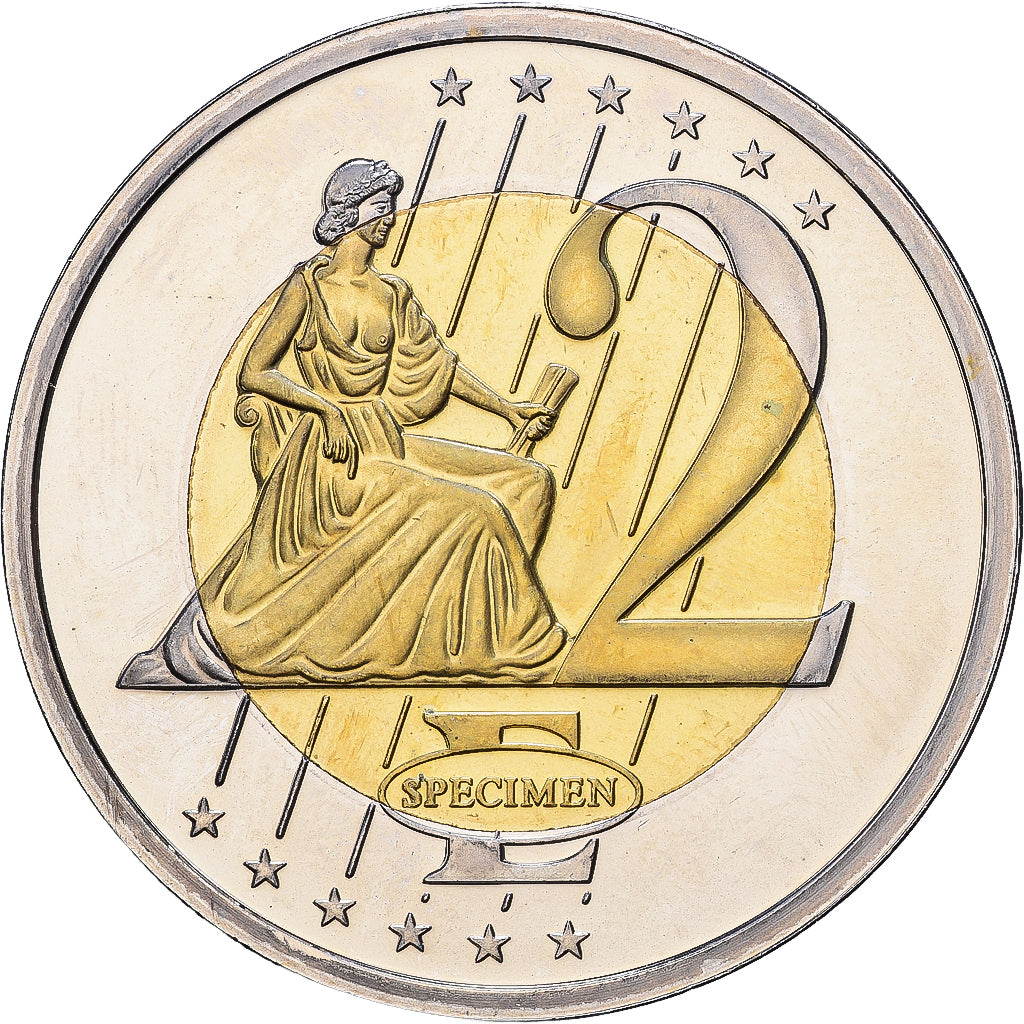 Vatican, Medal, 2 E, Essai-Trial Benoit XVI, 2007, Bi-Metallic, MS(65-70)