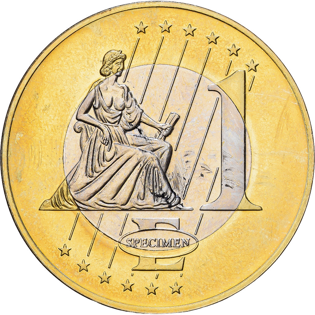 Vatican, Medal, 1 E, Essai-Trial Benoit XVI, 2007, Bi-Metallic, MS(63)