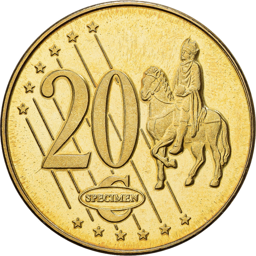 Vatican, Medal, 20 C, Essai-Trial Benoit XVI, couleur, 2007, Brass, MS(63)