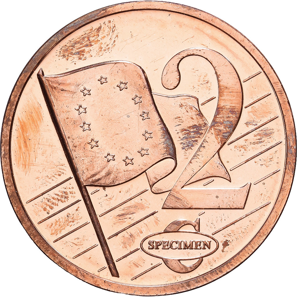 Vaticano, Medal, 2 C, Essai-Trial Benoit XVI, couleur, 2007, SPL, Rame