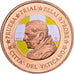 Vatican, 5 Euro Cent, 5 C, Essai-Trial Benoit XVI, 2007, Copper, MS(63)