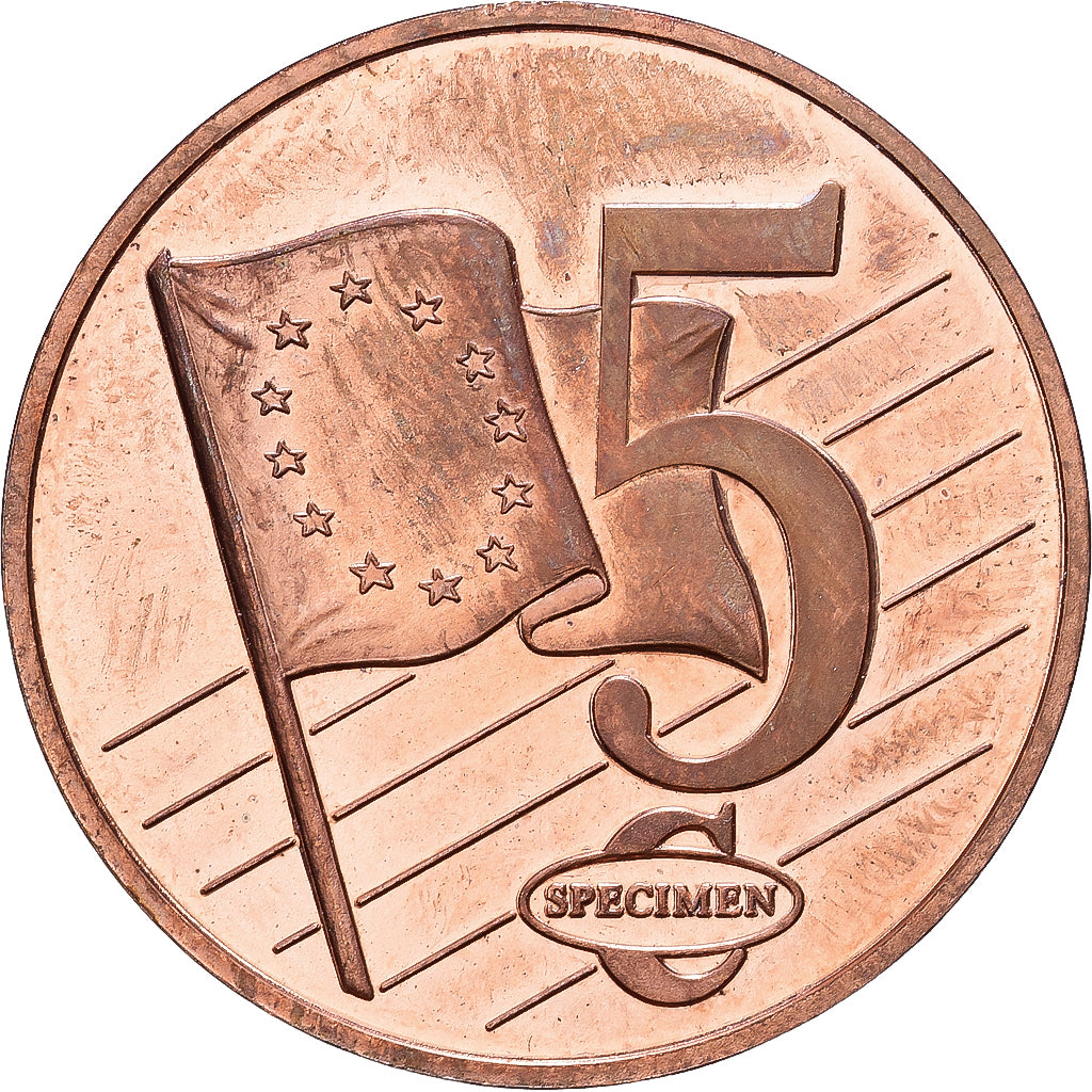 Vatican, 5 Euro Cent, 5 C, Essai-Trial Benoit XVI, 2007, Copper, MS(63)