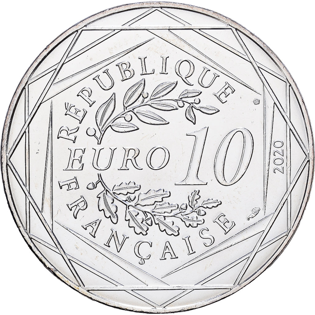 Francia, 10 Euro, Gargamel et Azraël (4/20), 2020, Monnaie de Paris, Argento