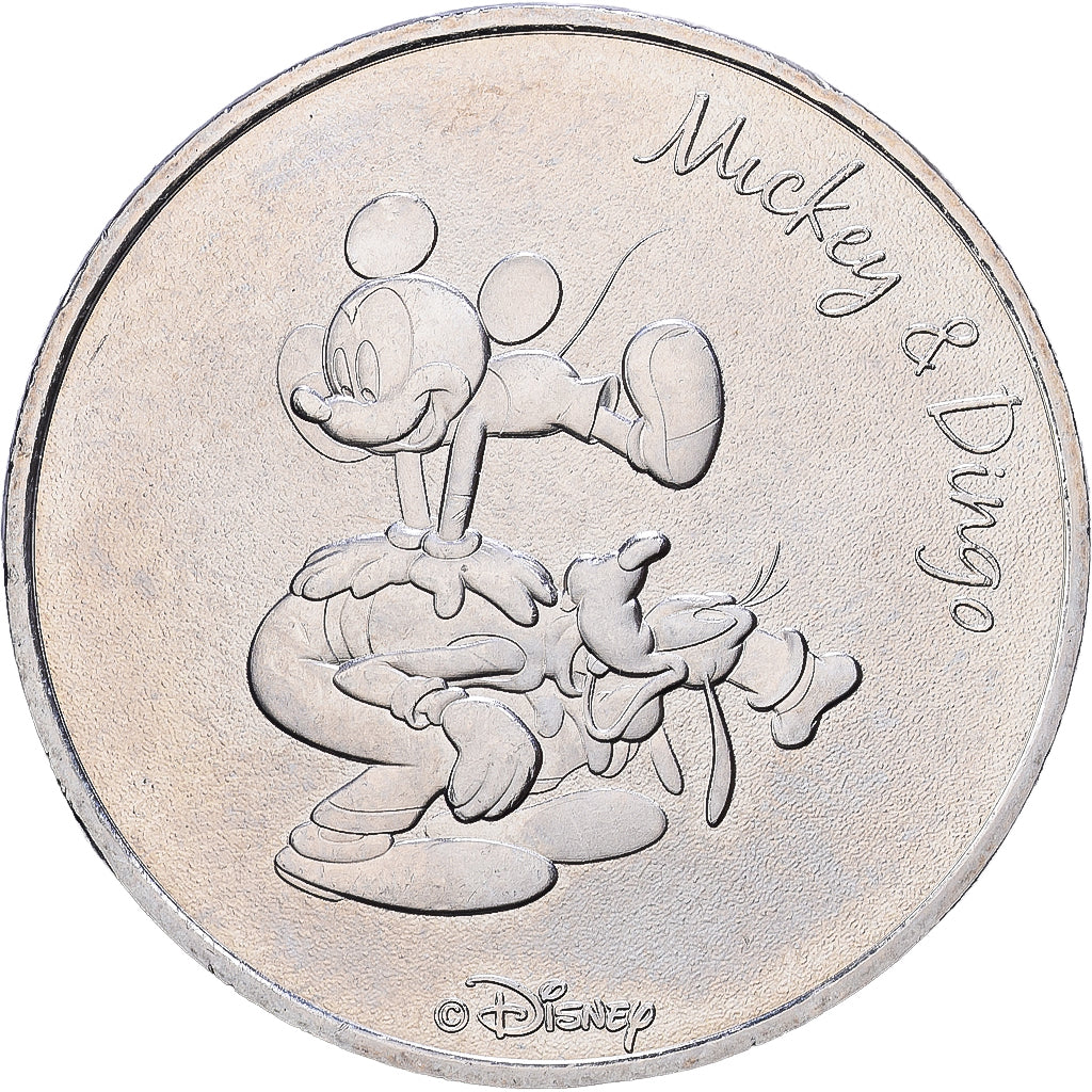 Francia, medaglia, Mickey et Dingo, 2018, Rame-nichel, MDP, SPL