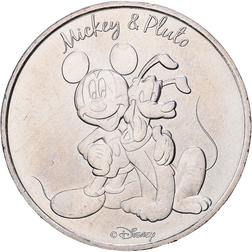 França, medalha, Mickey et Pluto, 2018, Cobre-níquel, MDP, MS(63)