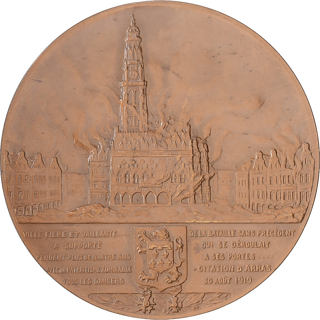 França, medalha, Arras, 1983, Bronze, Desvignes, MS(63)