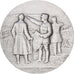 Frankreich, Medaille, Le général Mangin devant Douaumont, Silvered bronze