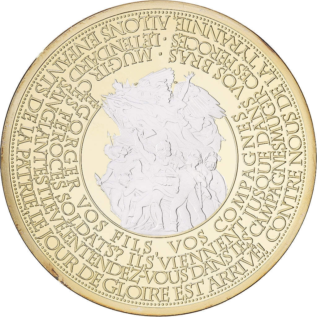 Frankreich, Medaille, Les Piliers de la République, Egalité, Copper Clad