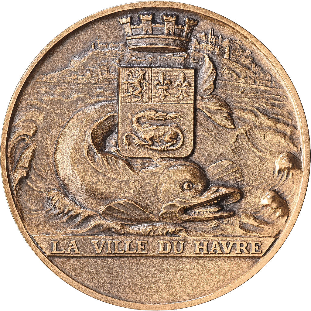 France, Medal, Le Havre, Porte Océane, Bronze, Saladin, MS(63)