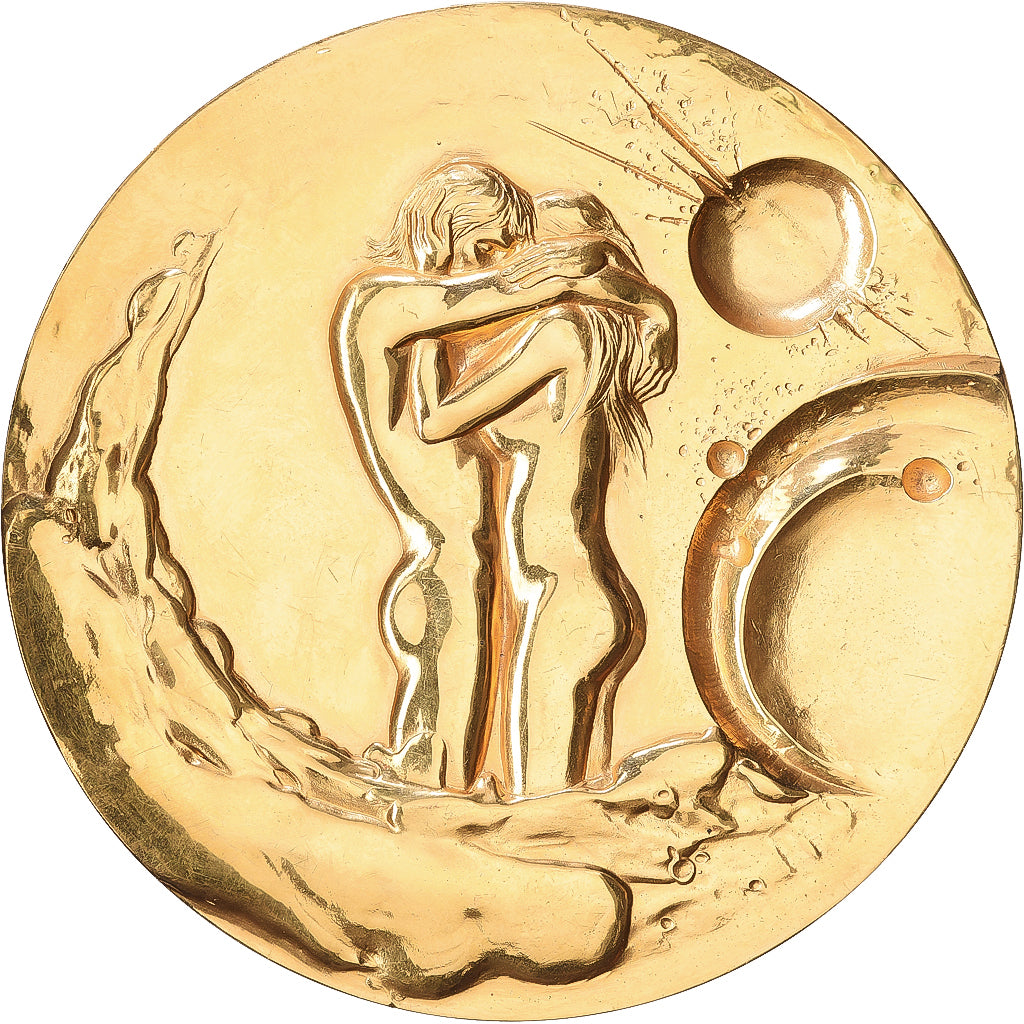 França, medalha, Alliance I, Le Couple, n.d. (1983), Bronze Florentin