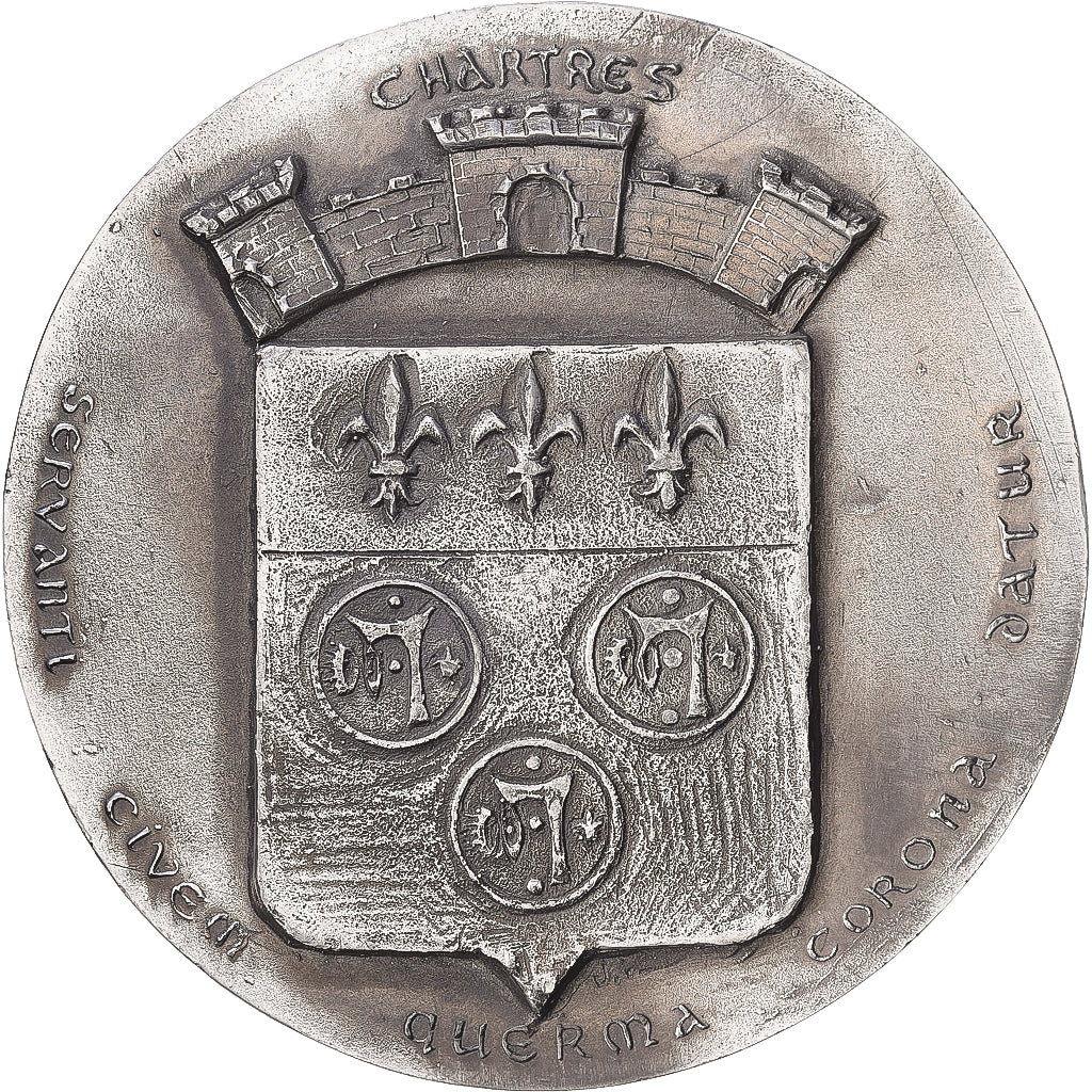 France, Médaille, Ville de Chartres, Etain, SUP