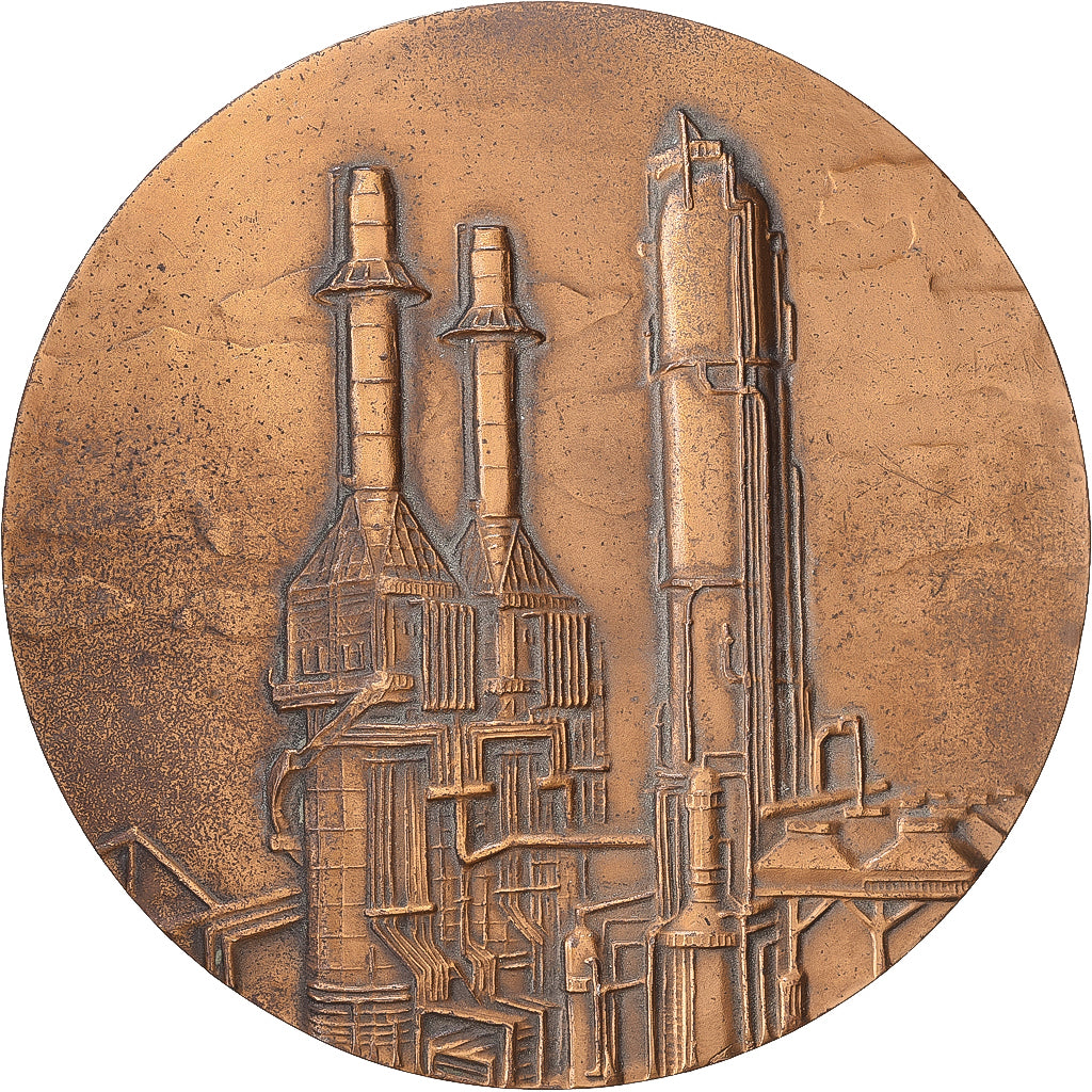 France, Médaille, Compagnie Française de Raffinage, 1979, Bronze, TTB, 50eme