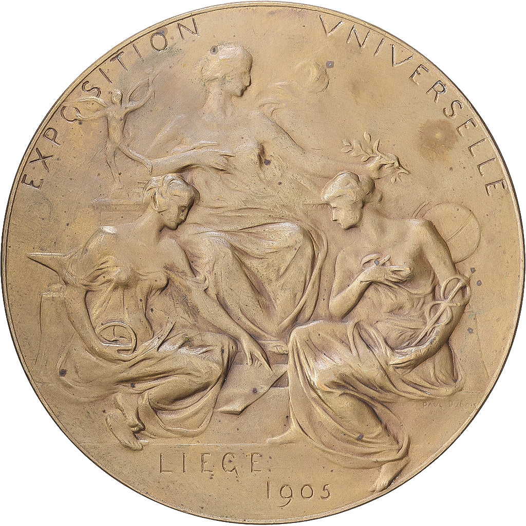 Belgium, Medal, Exposition Universelle de Liège, 1905, Bronze, Paul Dubois