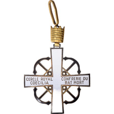 Bélgica, Croix, Ostende, Cercle Royal Coecilia, Confrérie du Rat Mort, Latão