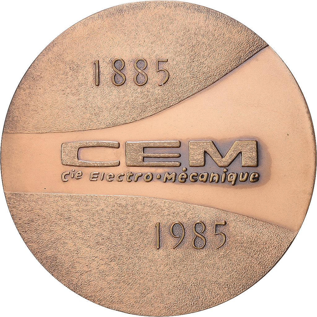 Frankrijk, Medaille, Alstom, Compagnie Electro-Mécanique, 1985, Bronzen, PR