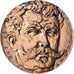 France, Medal, Guy de Maupassant, Bronze, Quérolle, AU(55-58)