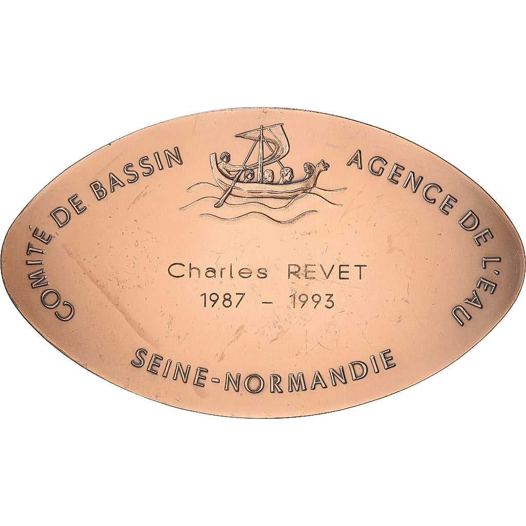 France, Medal, Comité de Bassin, Agence de l'Eau, Seine-Normandie, 1993