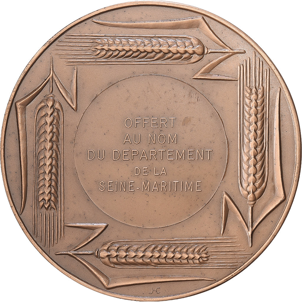 Francja, medal, Département de la Seine-Maritime, 1975, Brązowy, AU(55-58)