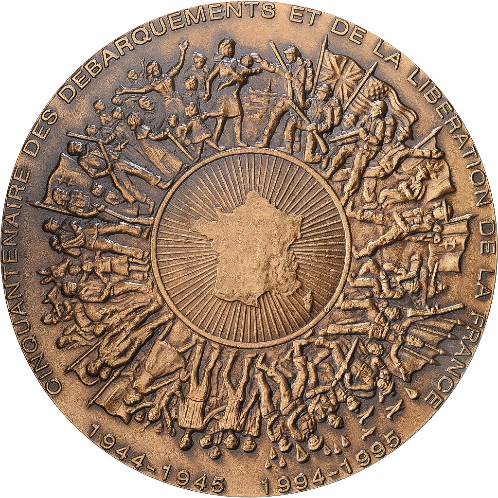 Frankreich, Medaille, Cinquantenaire des Débarquements et de la Libération