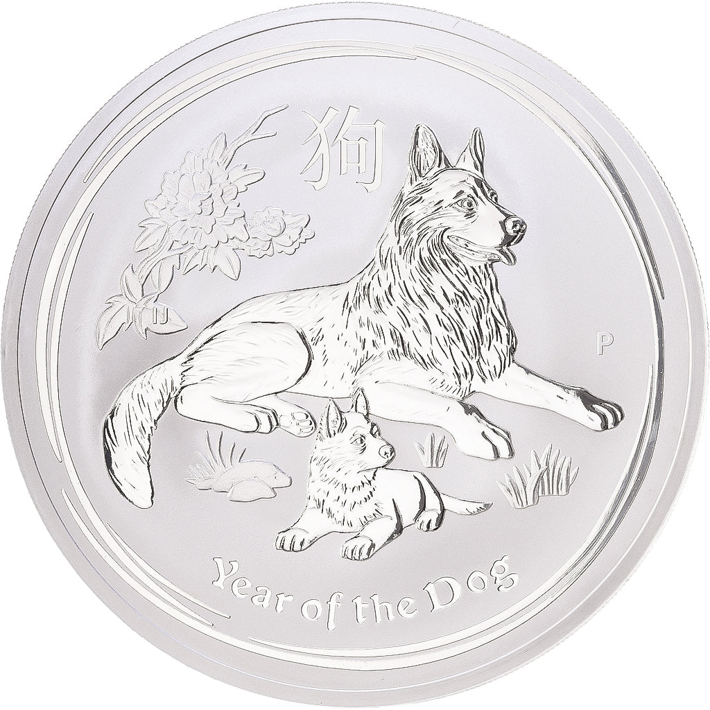 Australia, Elizabeth II, 10 Dollars, Year of the Dog, 2018, Perth, 10 Oz